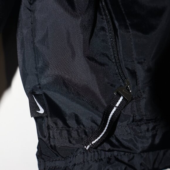 Nike Norton Windbreaker Jacket Black/White – Men’s L – Vintage Style - Picture 7 of 9